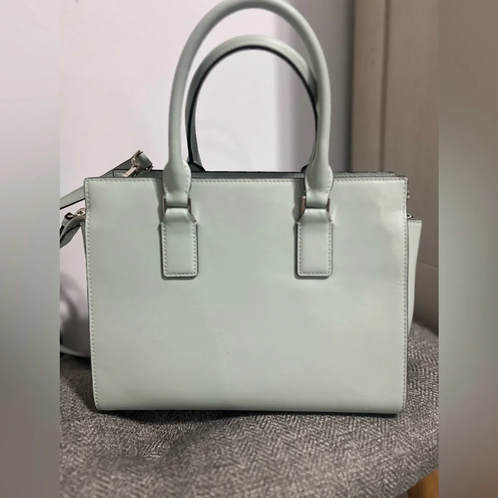 kate spade pastel mint green leather satchel - Picture 2 of 6